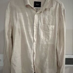 Rails Light Tan Men's Casual Button Down Shirt